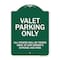 Signmission Valet Parking All Others Towed Away Car Owners Expense & Risk Alum Sign, 18" L, 24" H, GW-1824-9744 A-DES-GW-1824-9744 - alternate 1